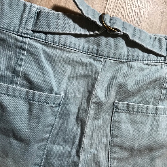 BDG Light blue button front tie back shorts - Picture 5 of 5